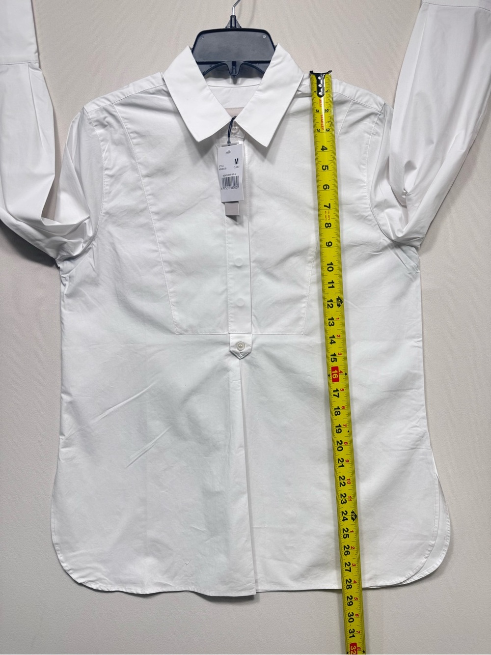 Martha Stewart Signature Woven Tunic Shirt in white nwt size medium - Picture 3 of 8